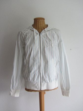 Jacke weiss-blau gestreift sportlich 40