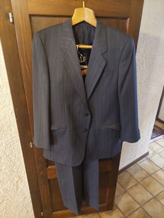 Costume Homme Laine Vierge Chez LUI, Taille S, Rayures