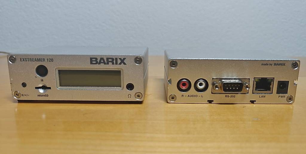 Convertitori: BARIX Exstreamer 120 IP Audio Decoder (IP -> Verstärker) – Usato da Meilen venduto da Salamibaum 2