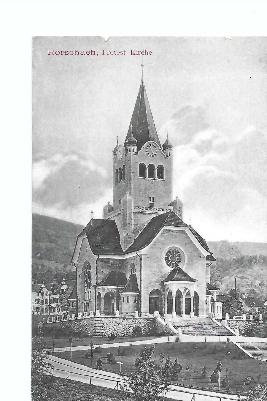 Cartoline postali: Rorschach, Protestantische Kirche – Usato da Thun venduto da 44wart