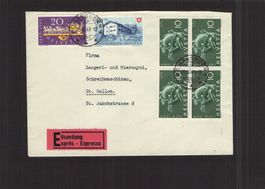 Beleg Romanshorn - St. Gallen , 25.Vl.1949
