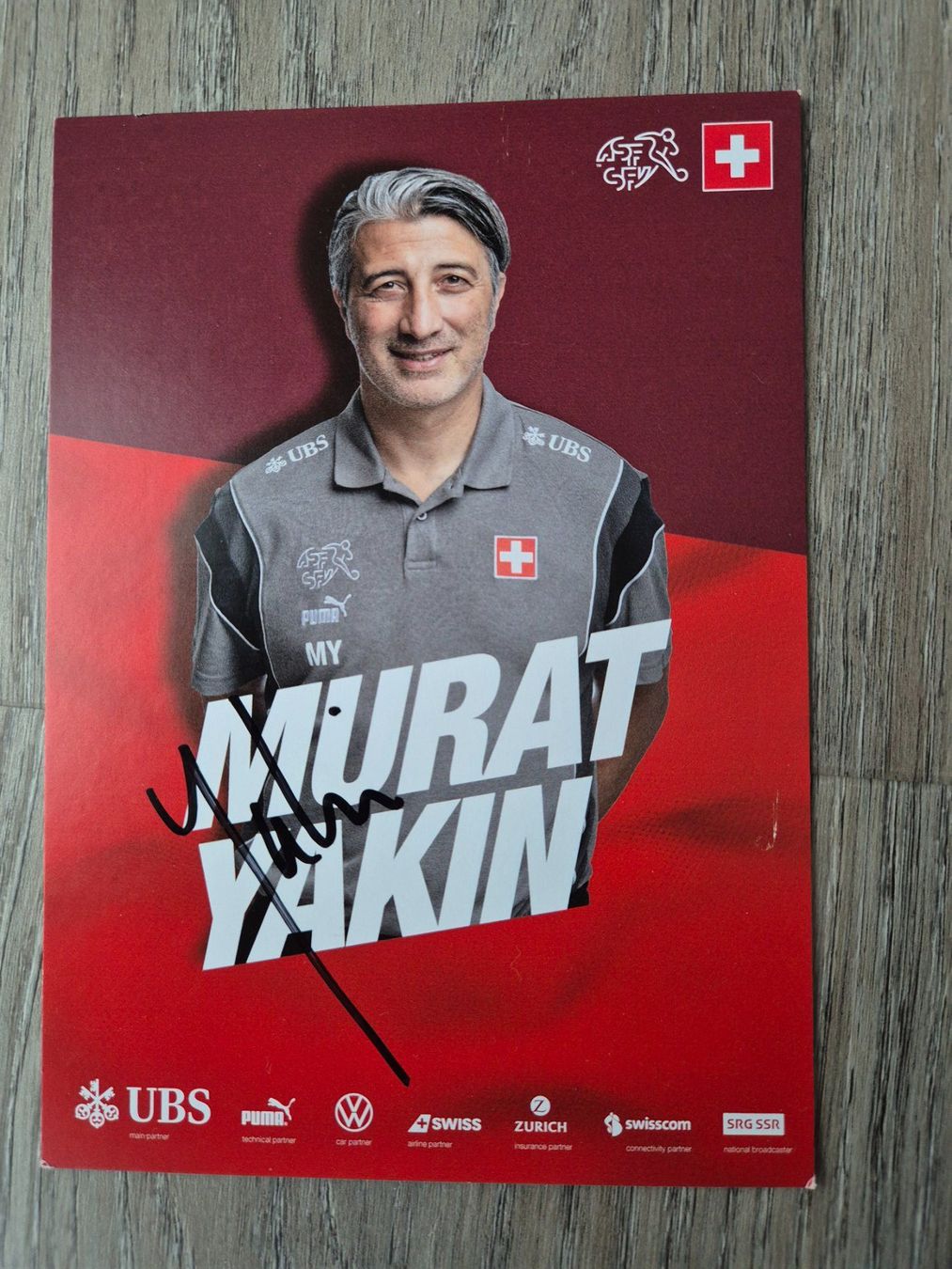Autografi: Autogrammkarte Murat Yakin Originalunterschrift – Nuovo (secondo la descrizione) da Eglisau venduto da nicij79