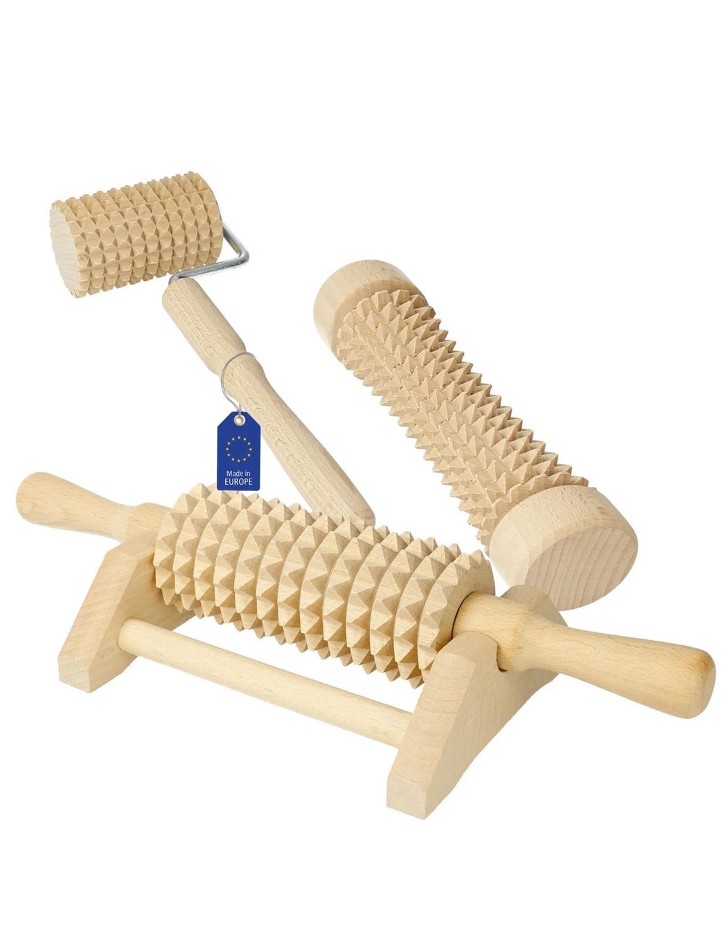 Dispositivi per massaggi: +Edicare, Massageholz, Maderotherapie, oder Massageroller, – Nuovo e nell'imballaggio originale da Amriswil venduto da JaJa-Express