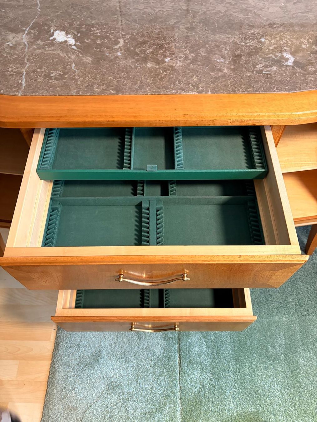Credenze: Mid Century Sideboard mit echter Marmorplatte – Usato da Bichelsee venduto da neenas16 3