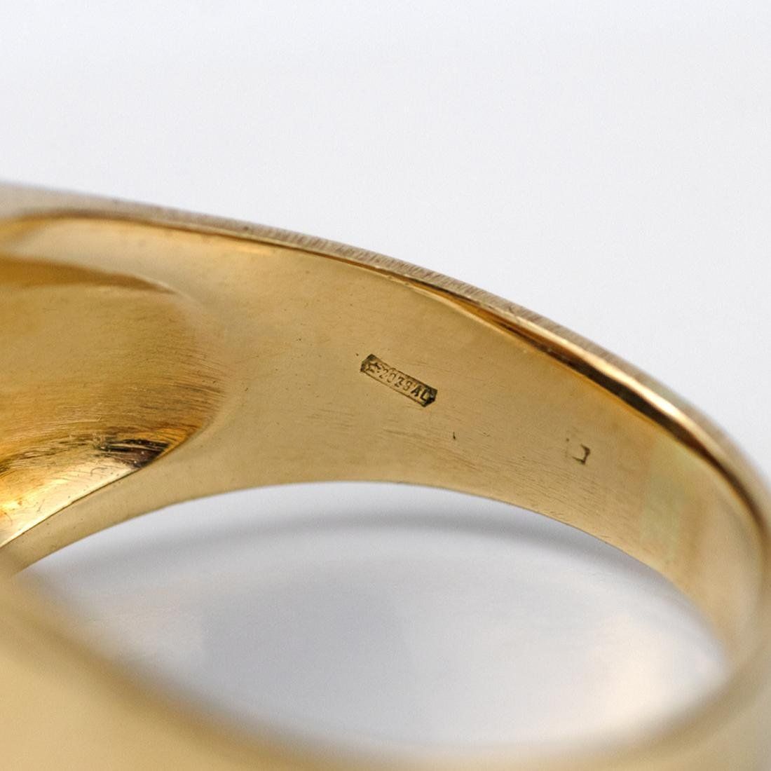 Anelli: Chevalier-Ring aus Gelbgold mit Lapislazuli – Usato da Lugano venduto da Historianlugano 3