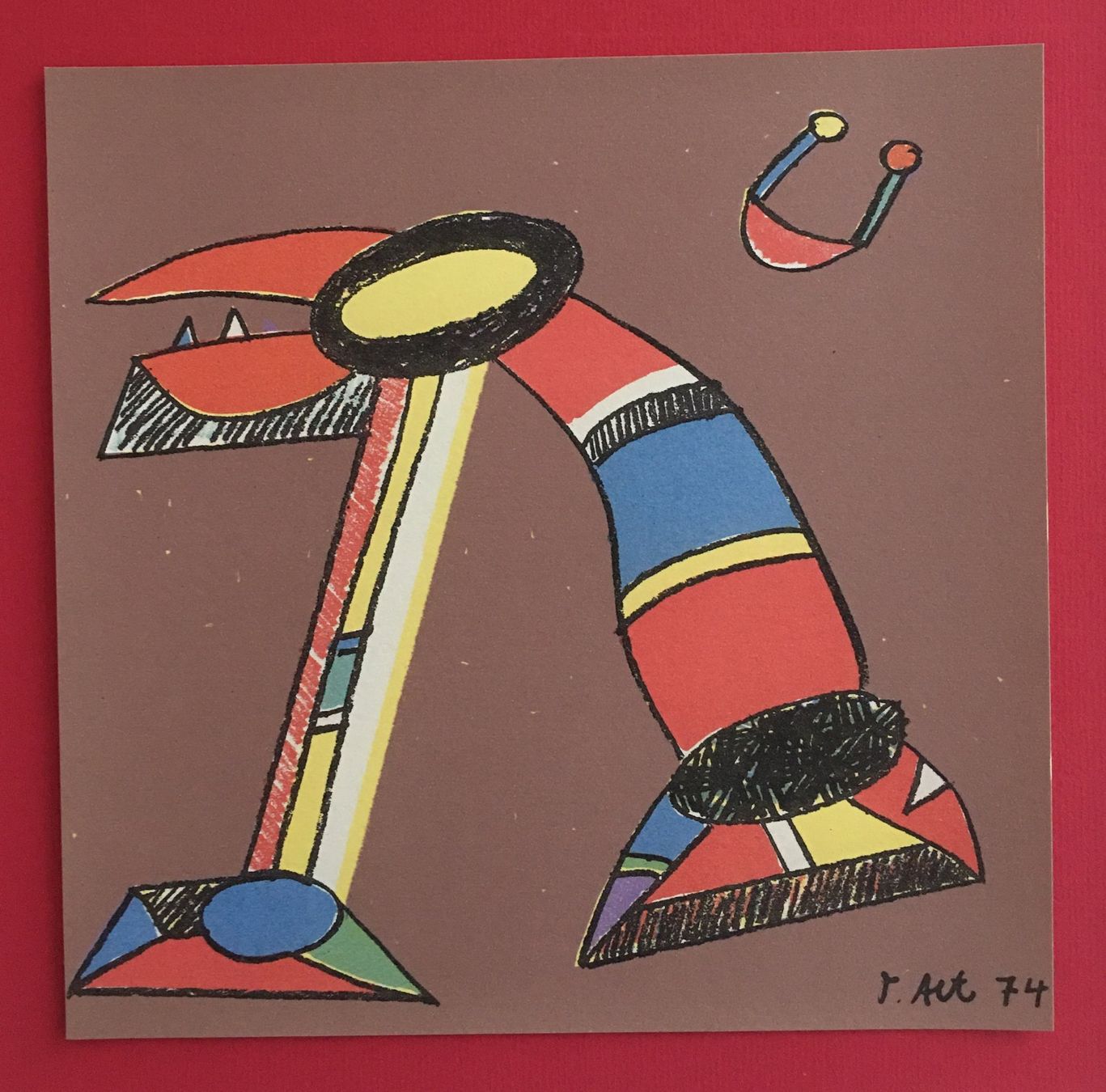 Grafica & Litografie: Otmar Alt Original Farblithographie "Nasenbär" – Usato da Nennigkofen venduto da Sommersonnen 3