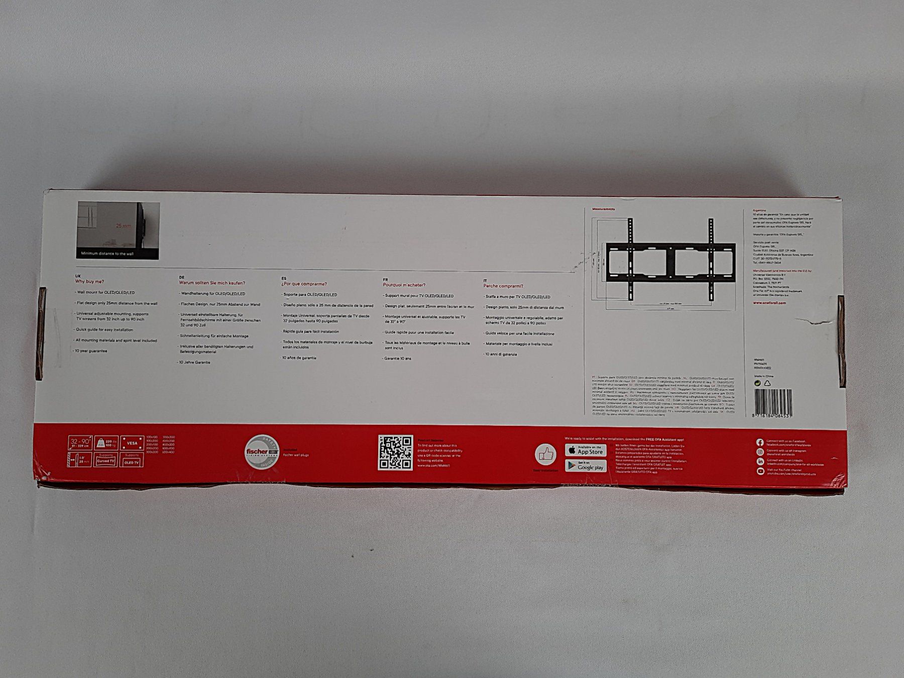 Supporti a parete: ONE FOR ALL Solid Wall Mount – Nuovo (secondo la descrizione) da Beinwil am See venduto da Restwert_Beinwil 1