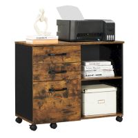 Aktenschrank mit Rollen Vintagebraun