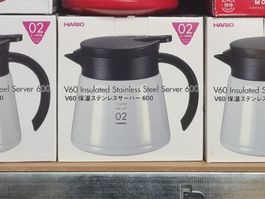 Hario weisse Thermoskanne 600ml