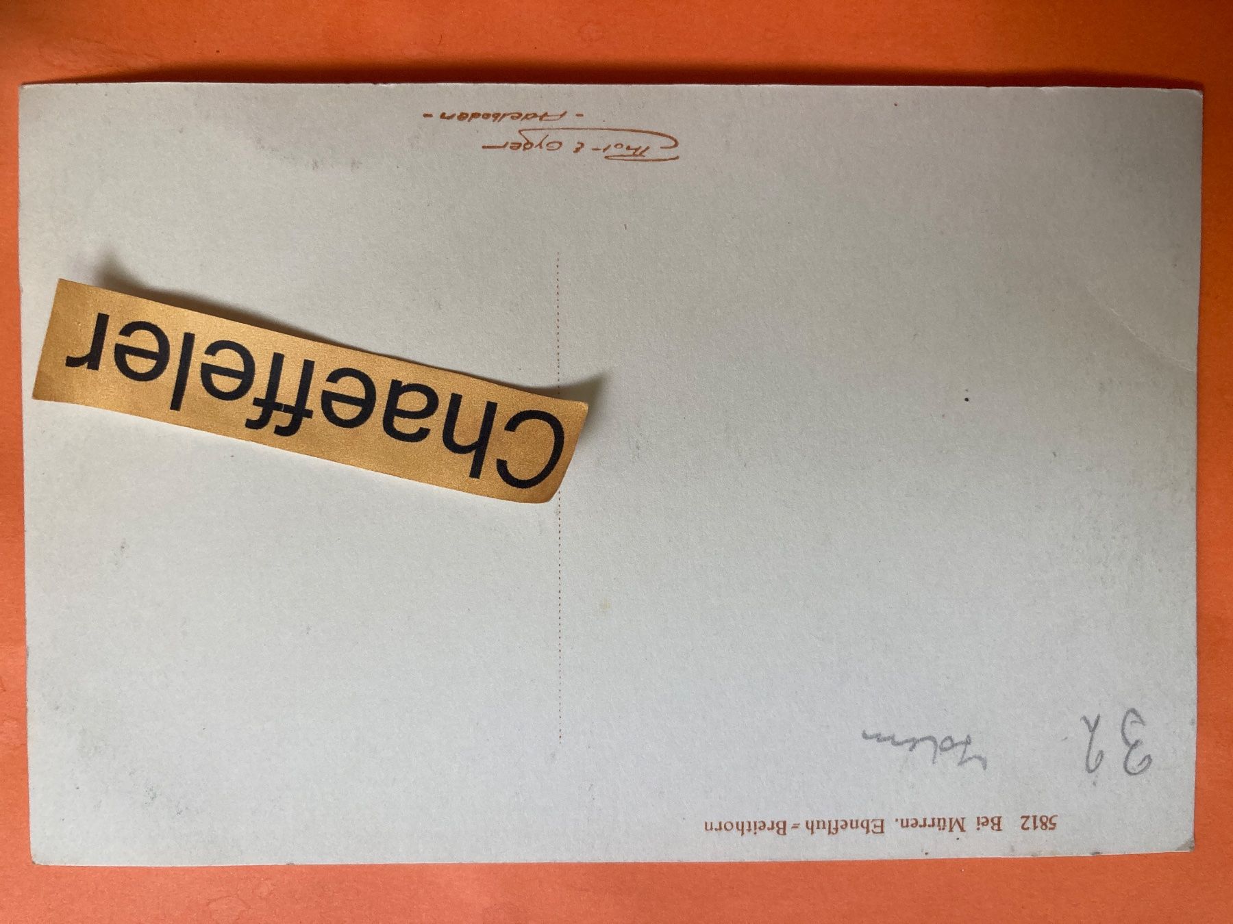 Cartoline postali: 5812 Bei Mürren, Ebnefluh-Breithorn – Usato da Zürich venduto da Chaeffeler 1