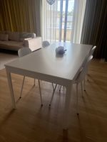 Esstisch weiss rechteckig 180x90 cm guter Zustand