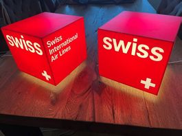 Seltene originale SWISS Leucht-Cubes (2 Stück)