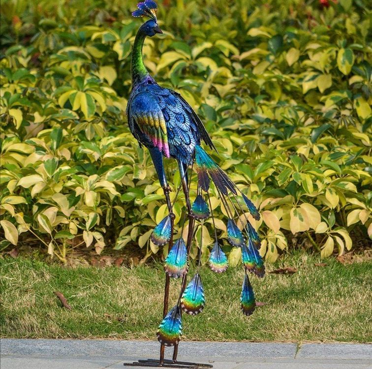 Pfau Skulptur Garten Skulptur  Pfaufigur Sculpture paon‪‪‪ 4