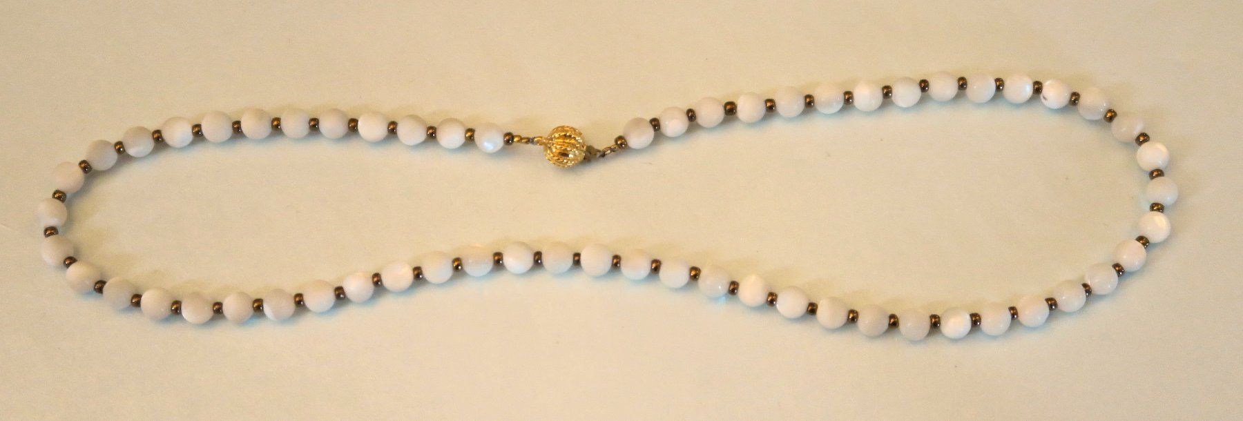 Colliers: Perlmutt Perlenkette mit Glasperlen – D'occasion à Brittnau par marlenestone 3