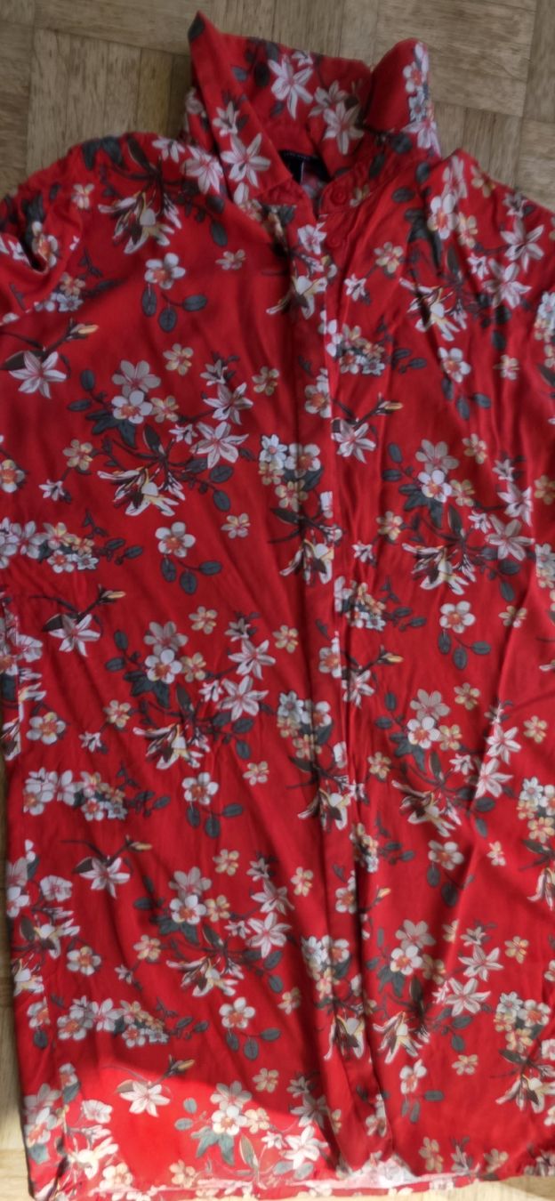 Vero Moda Camicette: Chemise rouge à fleurs Vero moda taille S – Usato da Yverdon-les-Bains venduto da van_dq65 1