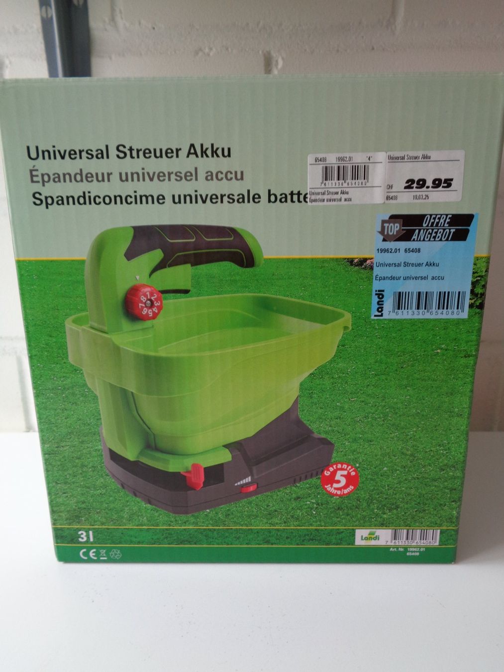 Universal Streuer Akku, fr Dnger, Samen,..., NEU! (Neu und  originalverpackt) in Wiesendangen fr CHF 15  mit Lieferung auf Ricardo  kaufen