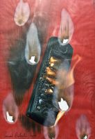 BERNARD AUBERTIN -  Affiche Brûlée. Unterzeichnet von Hand