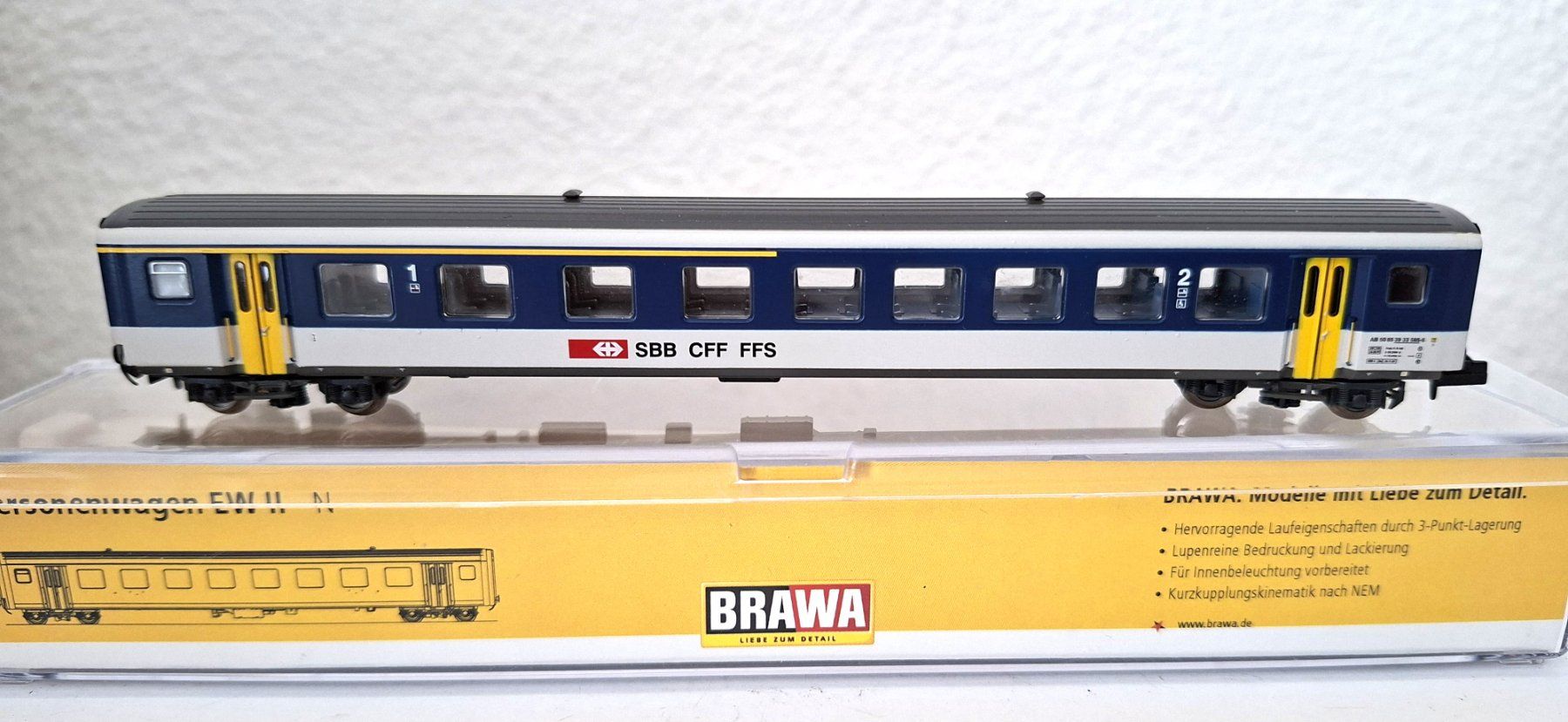 Brawa Modellini di ferrovie: Brawa SBB EW II 65218 AB – Difettoso da Biberist venduto da Ntrains