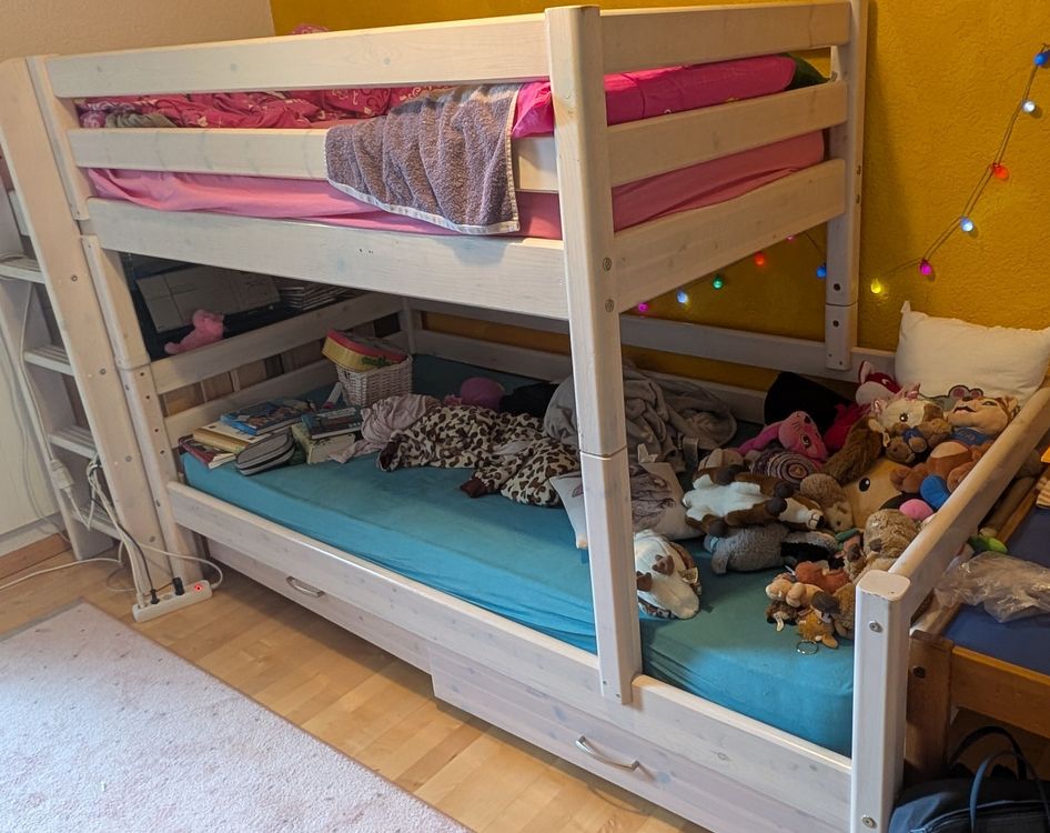 Hochbett FLEXA aus Holz, gebraucht (Gebraucht) in Ammerzwil BE für CHF 79 – nur Abholung auf Ricardo kaufen