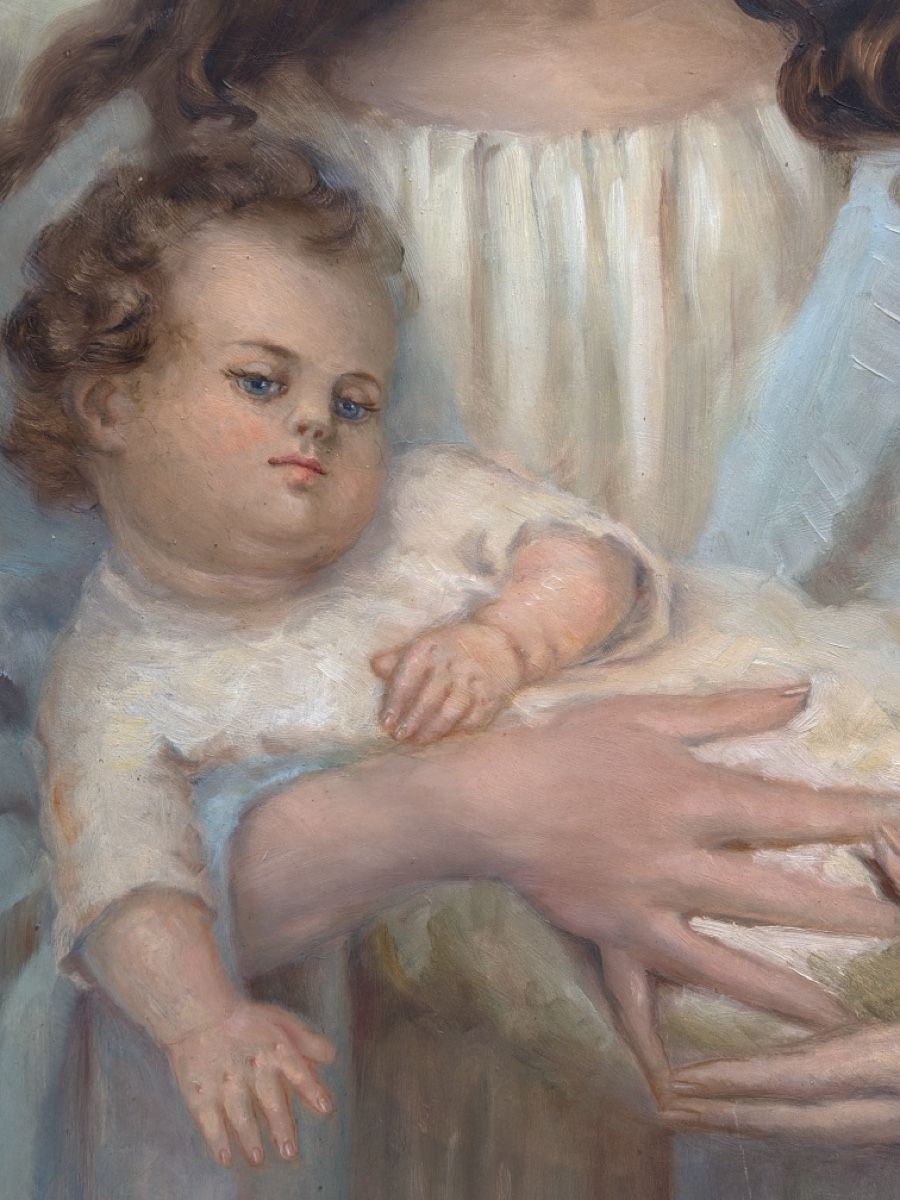 Dipinti: Gemälde, Madonna mit Kind. – Usato da Biberist venduto da Momo33 4