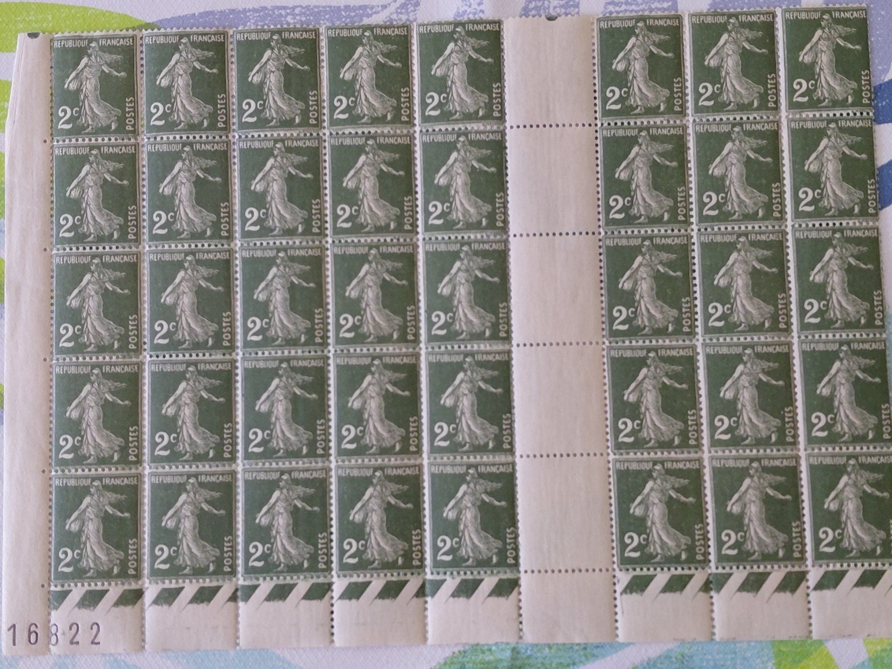 Tutti i francobolli: Teilbogen Frankreich mit  Zwischensteg  1931 postfrisch – Nuovo (secondo la descrizione) da Horw venduto da Onurb008