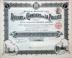 Ateliers & Chantiers de la Pallice, Paris - 1911