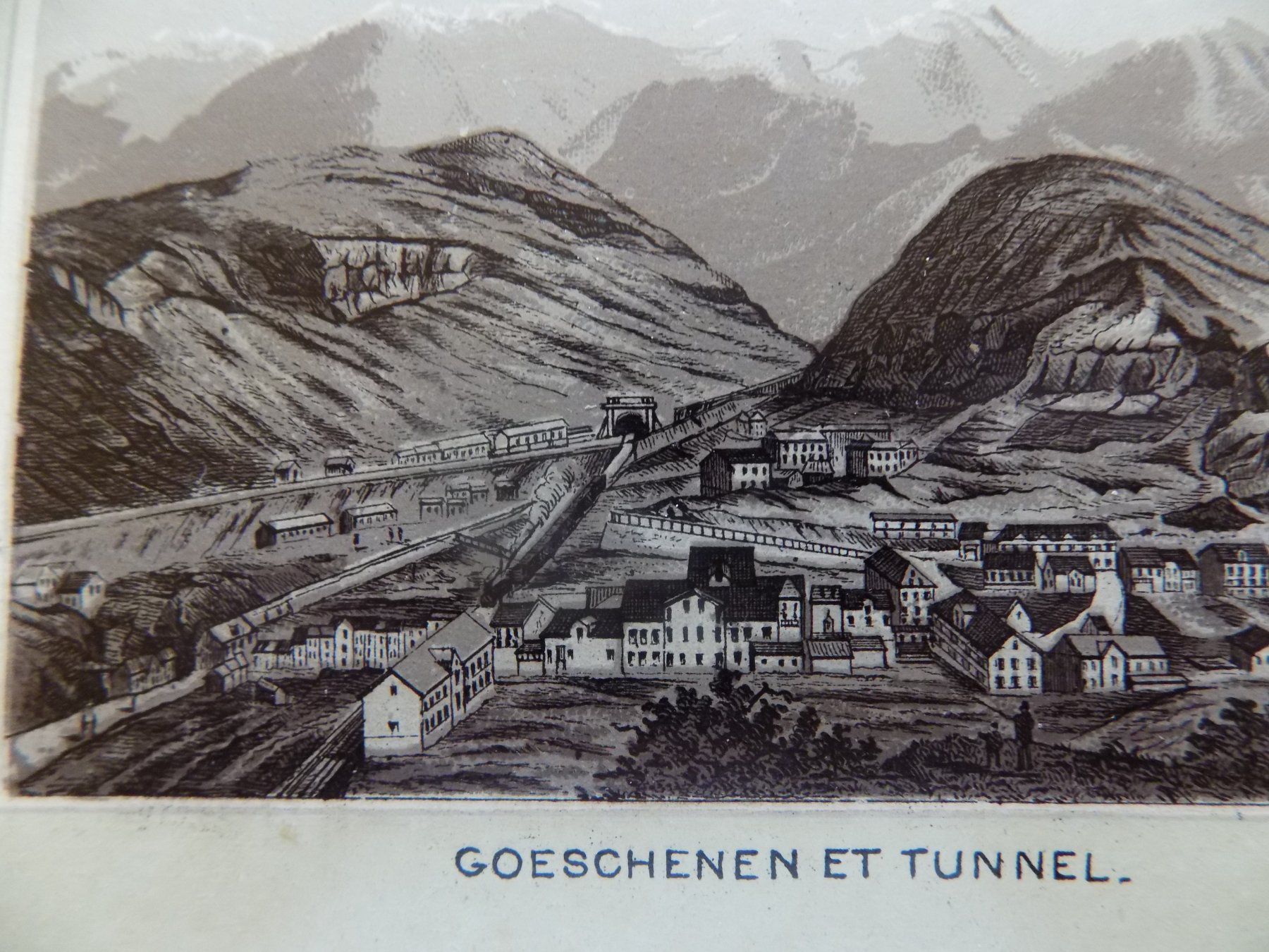 Stiche: Göschenen mit Tunnel – Gebraucht aus Risch von Antikfee 5