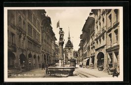 Bern, Marktgasse, Schützenbrunnen und K