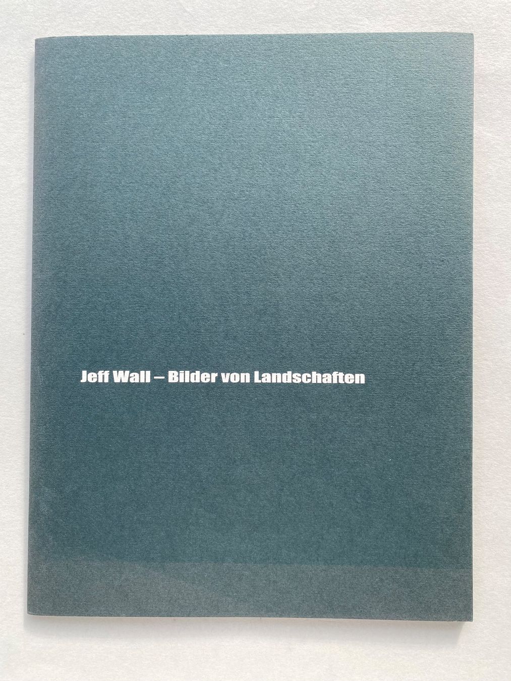 Libri: Jeff Wall - Bilder von Landschaften Buch – Usato da Zürich venduto da lesgarcons