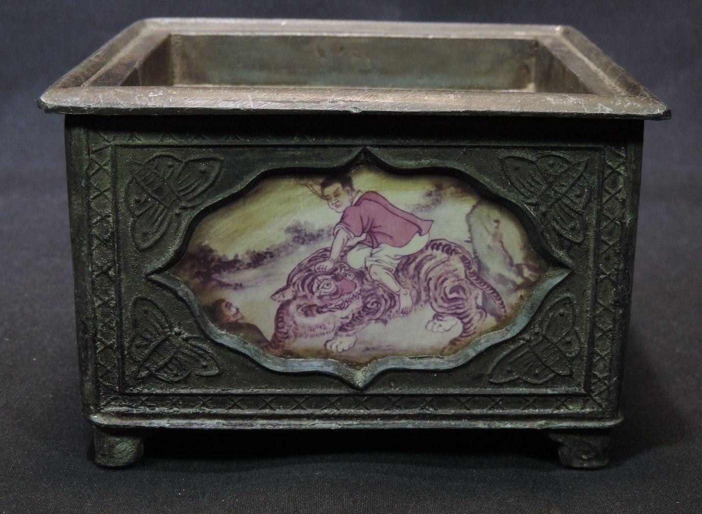Tutte le decorazioni: Asiatischer Räuchertopf mit Hinterglas Bildern, Weihrauch – Usato da Duggingen venduto da roterbambus 2