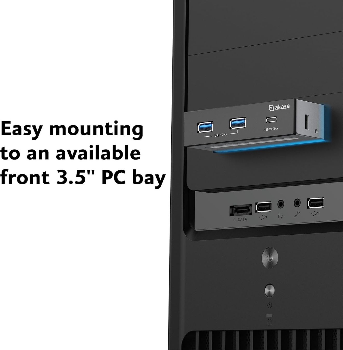 Unità & Adattatore: Akasa USB 20Gbps Type-C Panel – Neuwertig – Usato da Elgg venduto da Payaso7 1