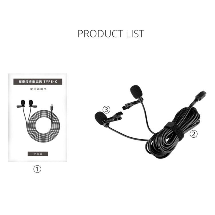 Mikrofone: Doppelclip 2er Mikrofon mit Typ-C Anschluss-Stecker – Neu und originalverpackt aus Aesch BL von _elektroniktrade_ 2