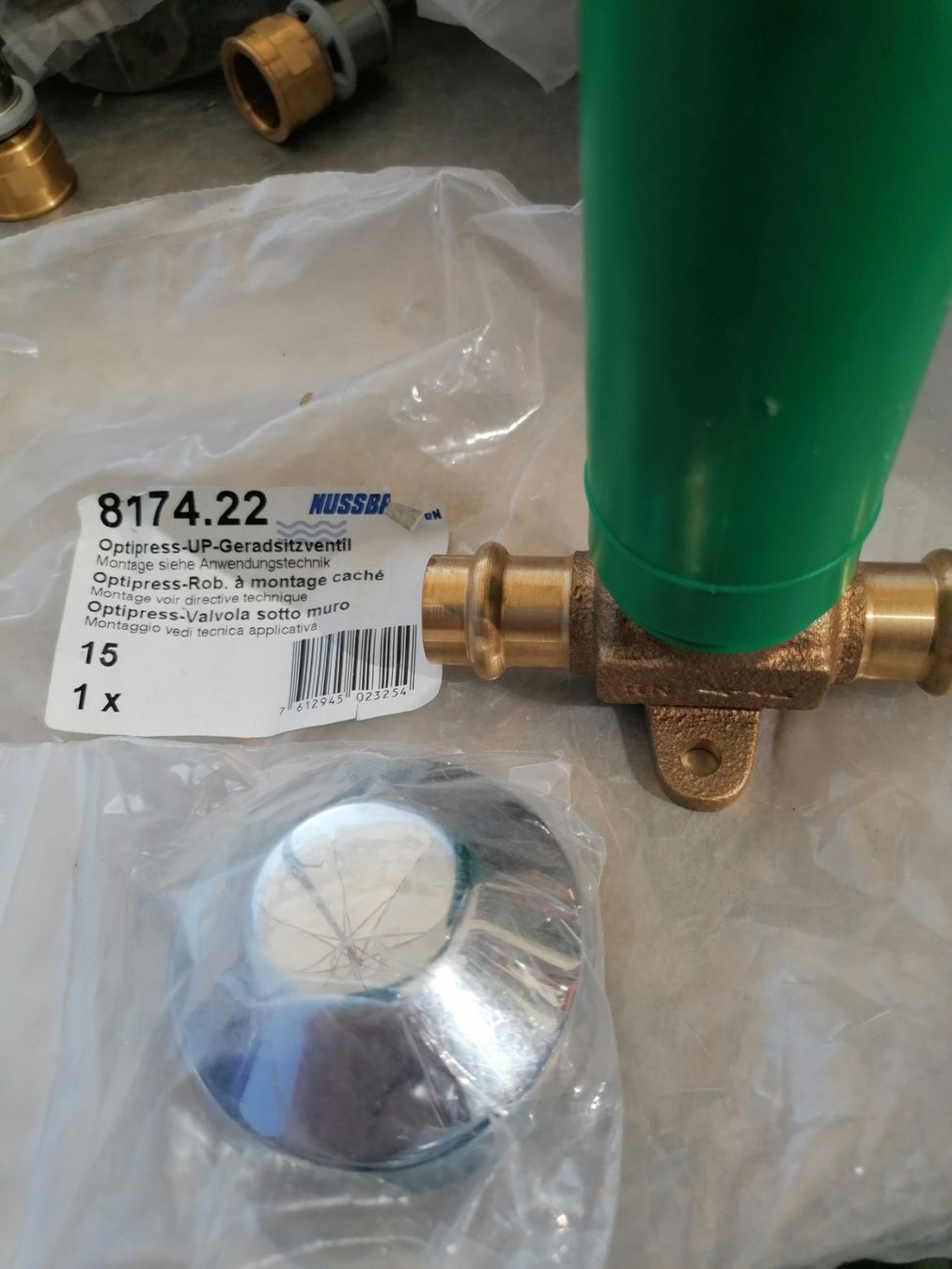 Rubinetteria: Raccord laiton  Nussbaum pour eau  Neuf – Nuovo e nell'imballaggio originale da Cheyres venduto da Capitain 1