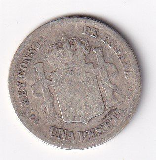 Tutti le monete: Spanien 1 peseta 1891 – Usato da Neuchâtel venduto da karlpierrino 1