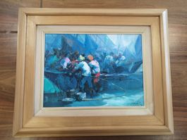 Oel Gemälde Bild Künstler aus Philippinen Cebu 62cm x 52cm