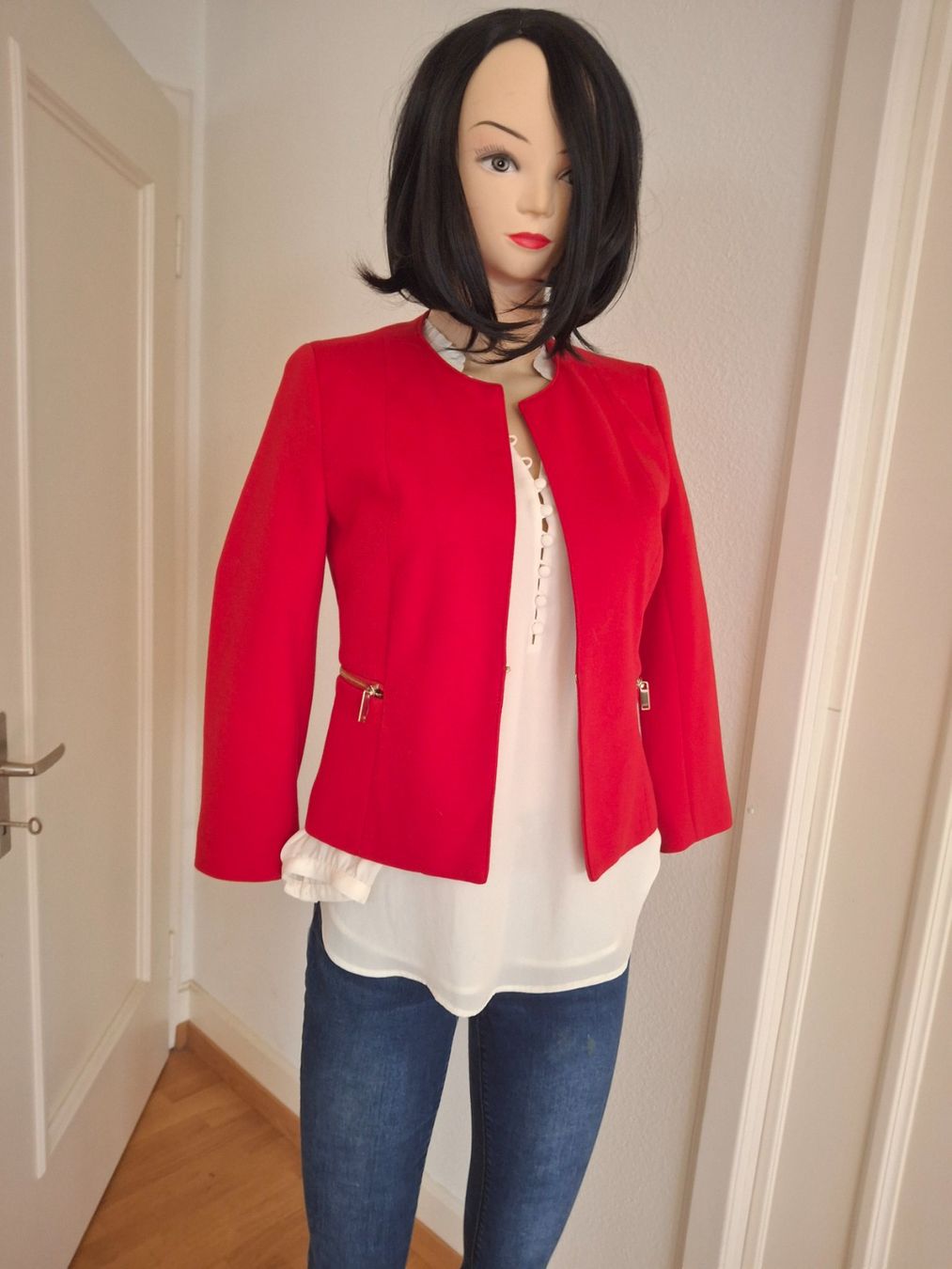 Giacche: Blazer Rot, 3/4 Ärmel, Gr XS – Usato da Zürich venduto da gab_7jvq