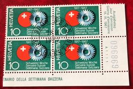 4 er Block Nr.449 mit Stempel Bern   