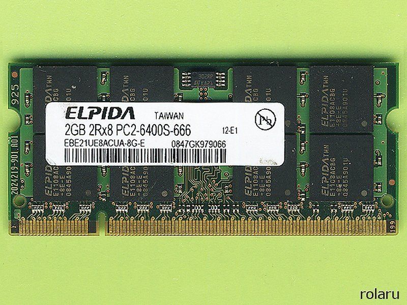 Memoria / RAM: 2GB Elpida PC2-6400S (PC2-5300S) - 6x – Usato da Baden venduto da Rolaru 1