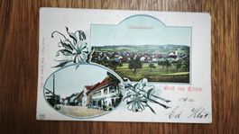 Litho Postkarte KLOTEN