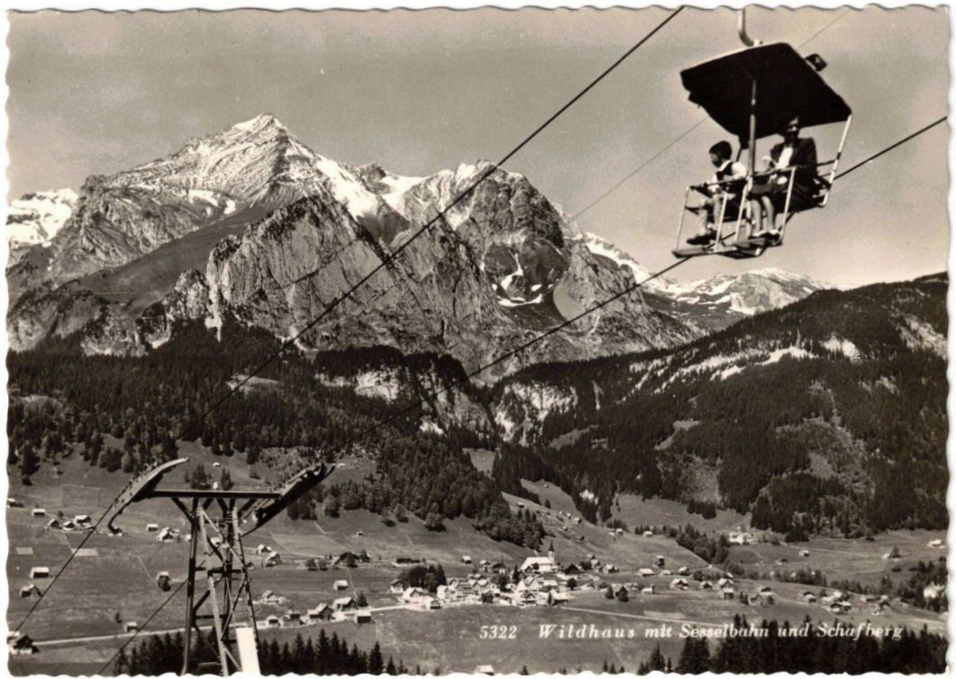 Cartoline postali: Wildhaus - Sessellift – Usato da Binningen venduto da Mountainrider