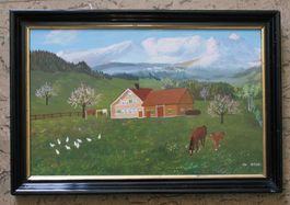 Vetsch Christian, Bauernhof, Frühling, Hühner, Pferd, Fohlen
