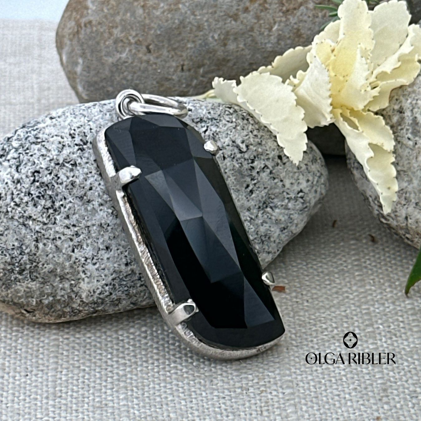 Olga Ribler Ciondoli: Onyx Anhänger Sterling Silber 925 – Nuovo (secondo la descrizione) da Luzern venduto da Schmuckoutlet 2