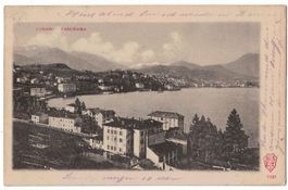 Lugano, Panorama, Phototypie gelaufen 1902
