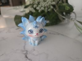 Dekofigur Fox ling blau weiss neu 