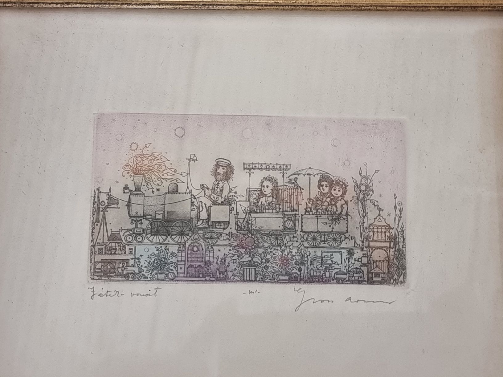 Grafica & Litografie: Original-Farbradierung 2x Signiert  – Usato da Zürich venduto da Budget-Brocki 3