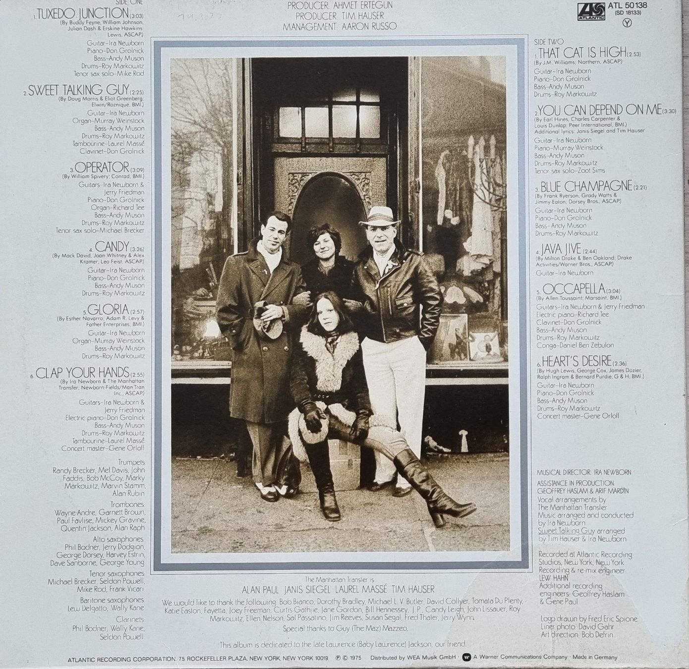 Schallplatten: LP The Manhattan Transfer  / SIGNIERT – Gebraucht aus Oetwil am See von fineli2 2