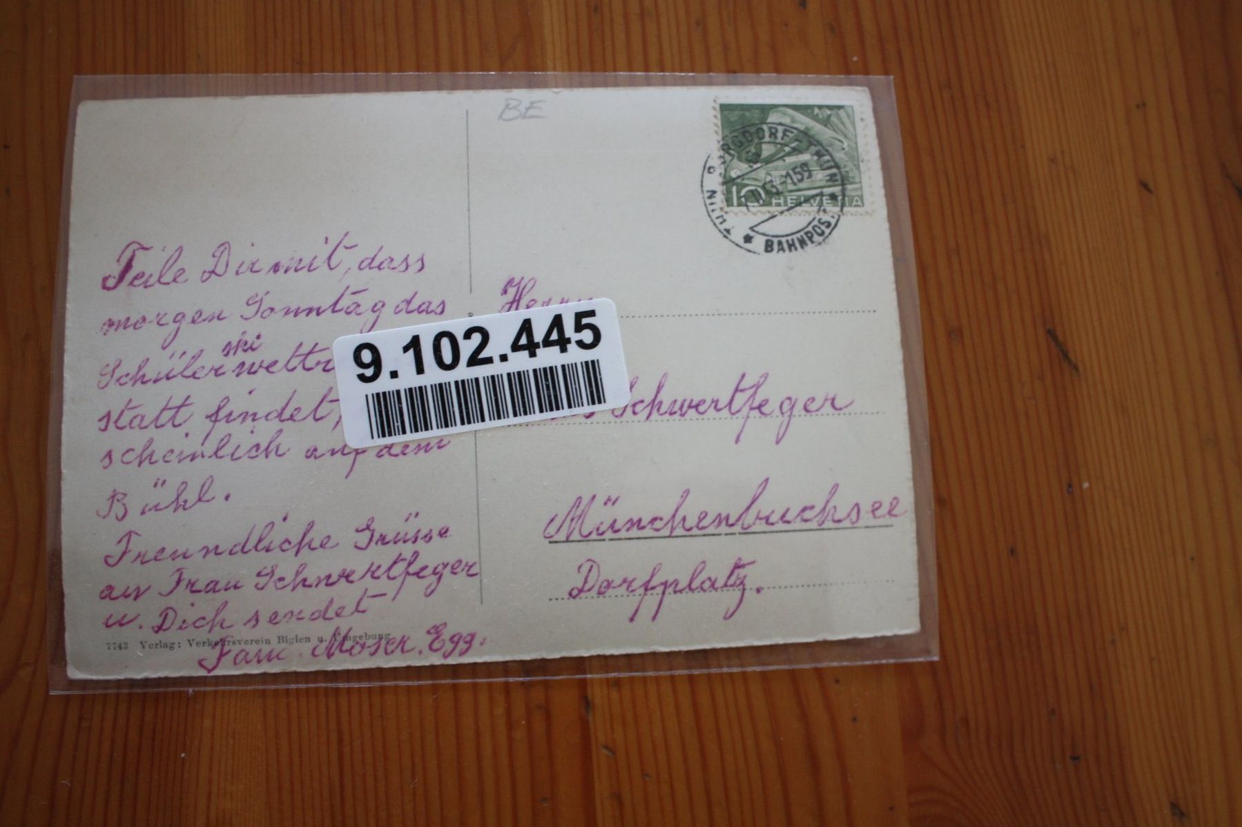 Ansichtskarten: Birglen KT. Bern – Gebraucht aus Altstätten SG von sulim 1