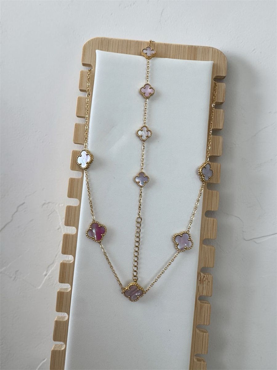 Bracciali & Braccialetti: Vergoldetes Edelstahl Set Vierblatt – Nuovo e nell'imballaggio originale da Oberhasli venduto da Duabelle_official 1