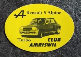 Renault 5 Alpine / Turbo Club Amriswil - Abziehbild