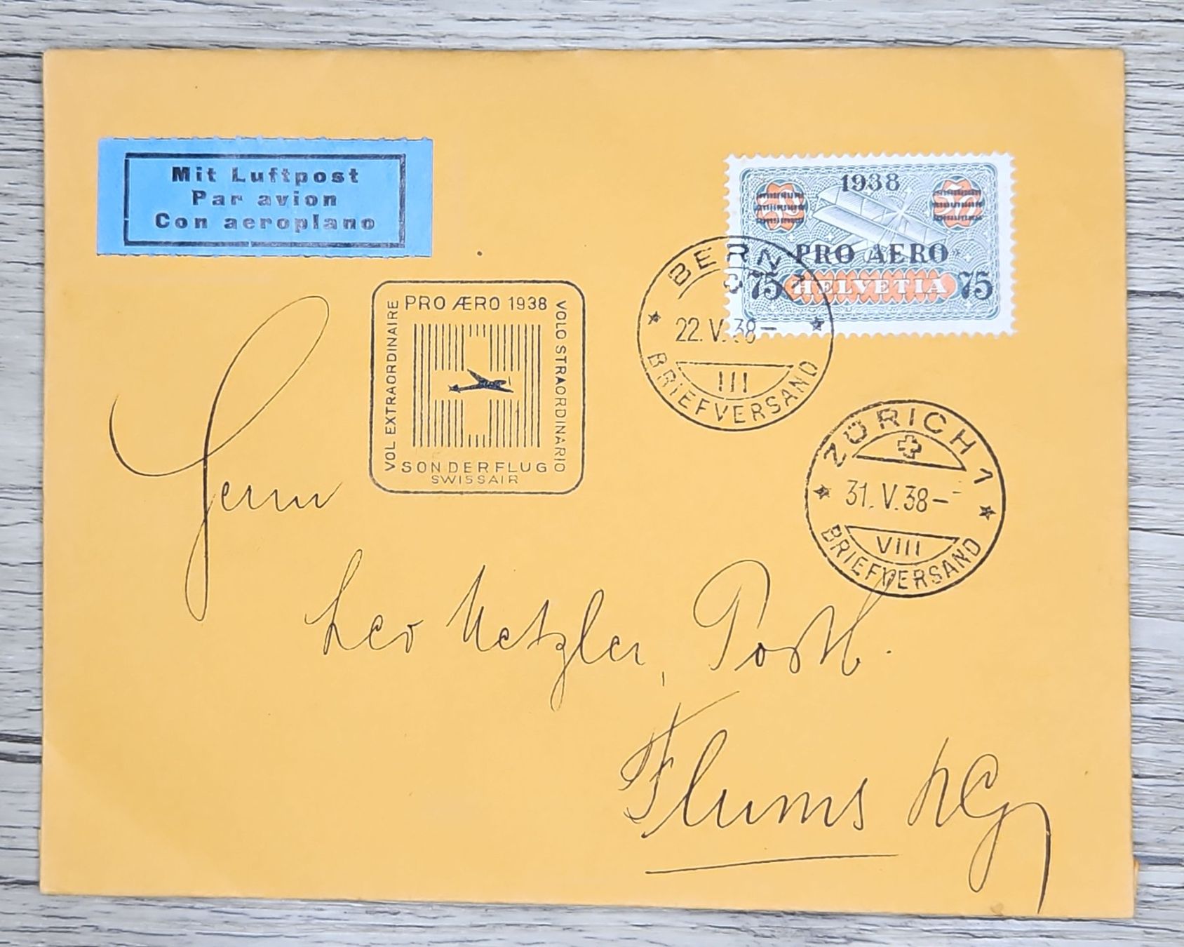 Tutti i francobolli: CL22 Enveloppe + Timbre Suisse 1928 – Usato da Cousset venduto da Patrick_Collections